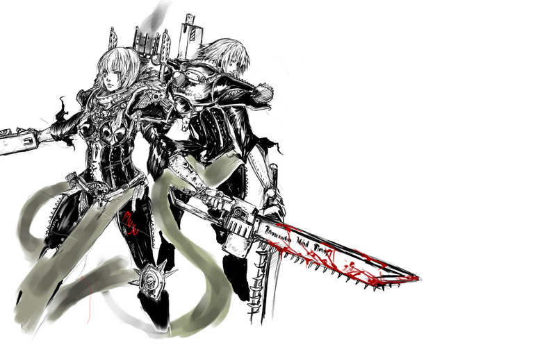 video games, sketch, white, bw, marines, space, warhammer, drawing, hd, 720P, k, 40k