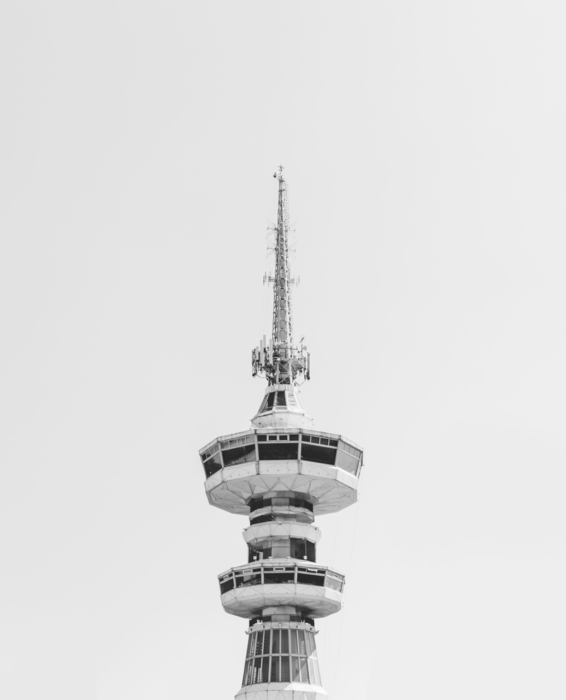 tower, no people, building exterior, spire, clear sky, sky, satellite, tall - high, satellite dish, background, day, metal, global communications, antenna - aerial