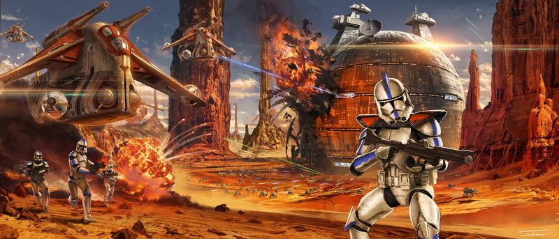 Jude Smith, artwork, Star Wars, 5K, Clone Trooper, Geonosis (Star Wars)