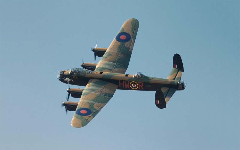 lancaster, black, aircraft, vintage aircraft, camo, 1080P, airplane, avro, bomber, turboprop, green