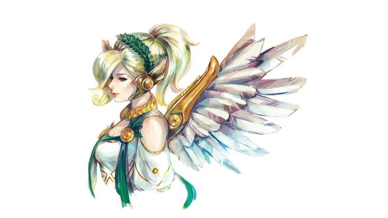 Mercy (Overwatch), Combat Medic Ziegler, Overwatch, 1080P, angel