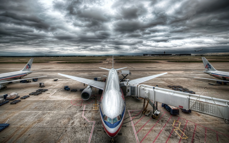 5K, aeropuerto, comercial, aviones, nublado