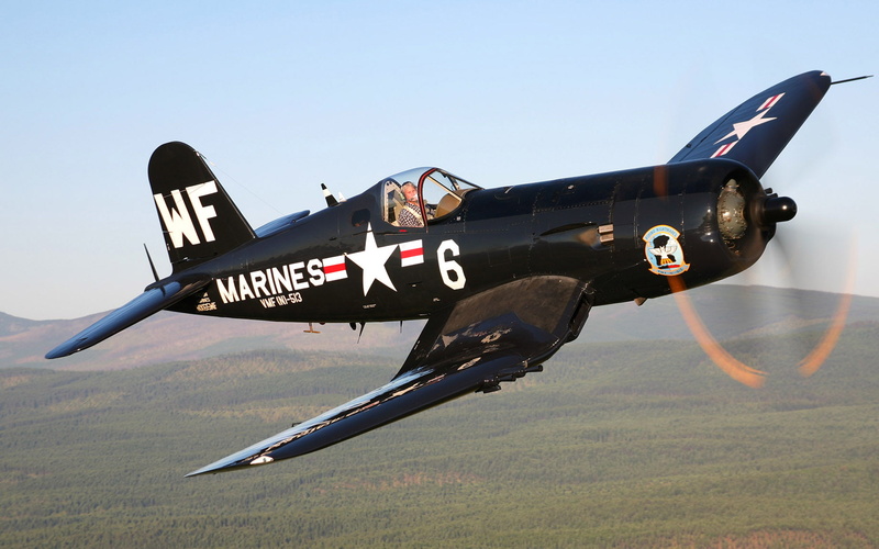 guerra, mundial, avion, 1080P, marines, clasico