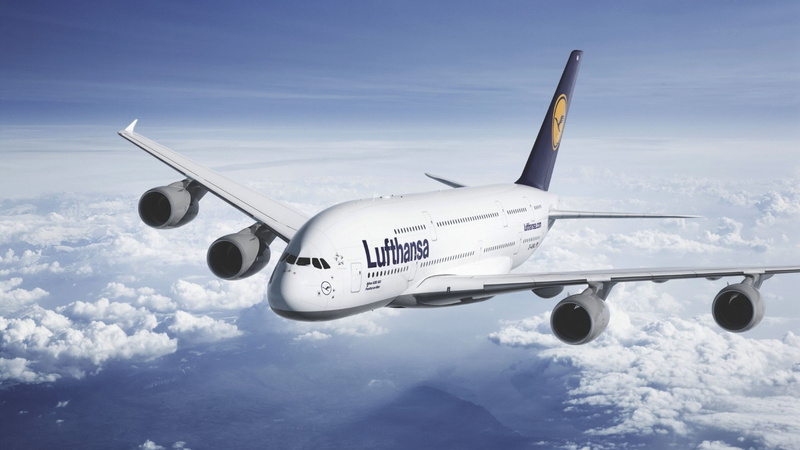 comercial, avion, aleman, civil, 2K, lufthansa