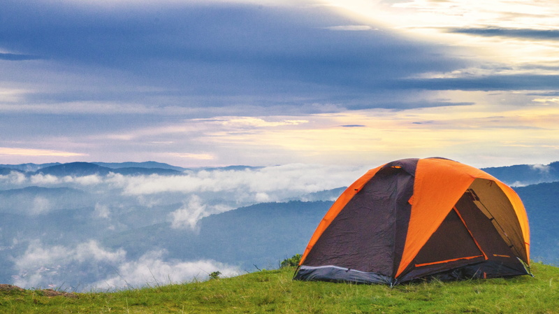 summer, green, mist, mountain, outdoors, scenics - nature, sky, tranquility, holiday, nature, fog, travel, cloud, mountain range, vacations, camp, adventure