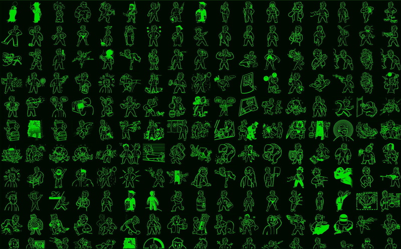 day, network server, green color, green, in a row, Fallout, abundance, arrangement, connection, backgrounds, communication, industry, design, illustration