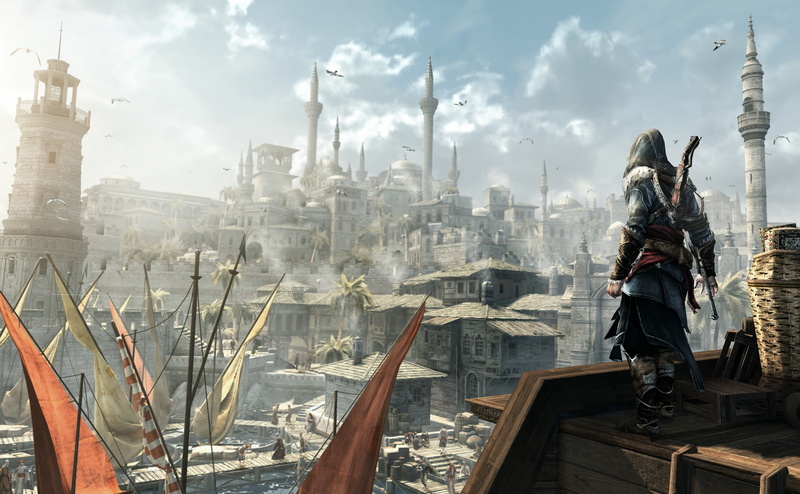 s, nature, built structure, creed, religion, tourism, Games, building exterior, one person, tower, women, assassins creed revelations, history
