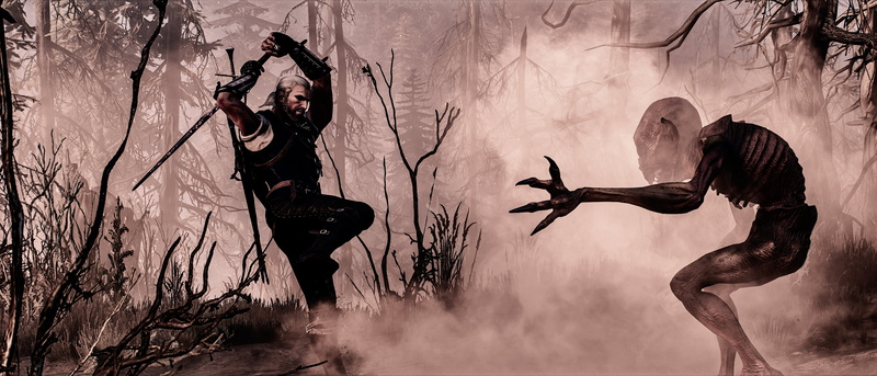 The Witcher, PC gaming, The Witcher 3: Wild Hunt, 4K, screen shot, Nvidia Ansel, video game characters, Geralt of Rivia