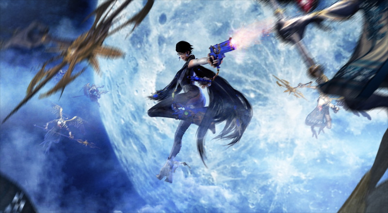 the full moon, Platinum Games, bayonetta, the moon, Umbra Witches, witch, sega, 5K