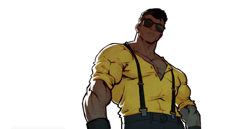 simple background, illustration, Streets of Rage, video game art, Streets of Rage 4, Adam Hunter, 4K