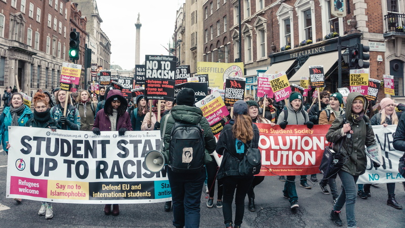 adult, group of people, human, protestor, banner - sign, day, london, sign, communication, protest, holding, 5K, men, message, building, strike, real people