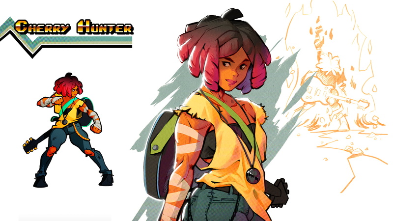 video games, video game art, Streets of Rage 4, 1080P, Streets of Rage, tanned, artwork, white background, concept art, BARE KNUCKLE, video game characters