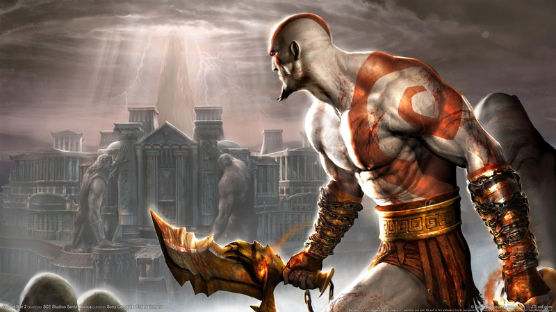 god, illustration, kratos, war, ps, 1080P, games, game
