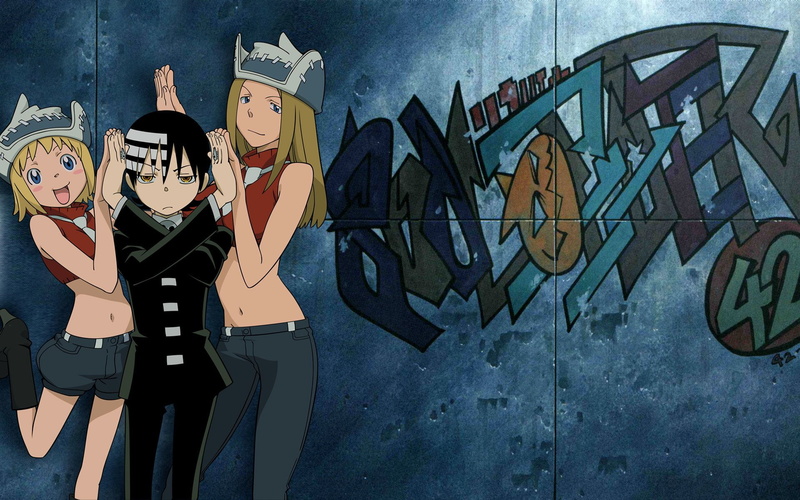 1080P, Anime, Elizabeth Thompson, Death the Kid, Soul Eater, Patricia Thompson