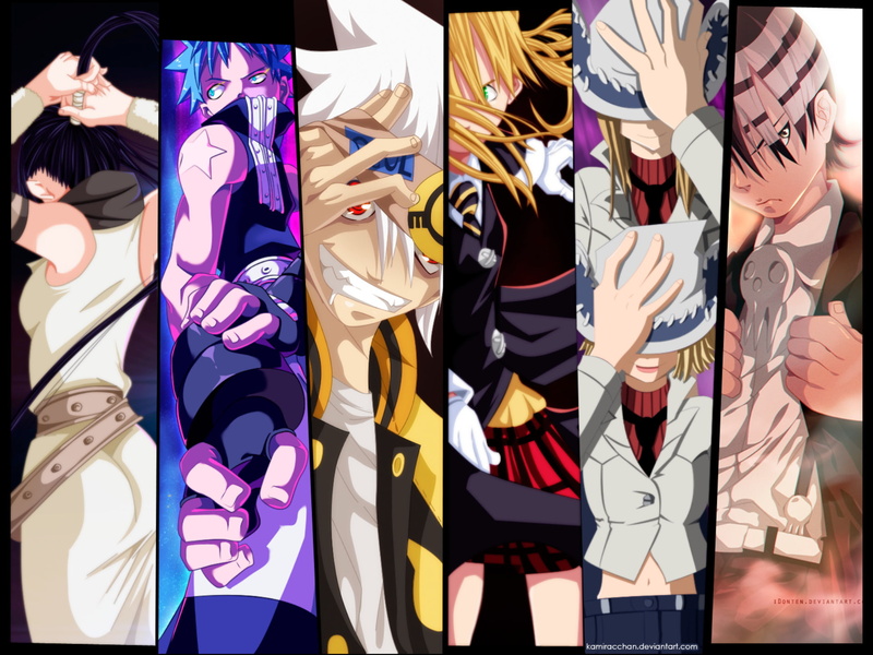 Elizabeth Thompson, Soul Evans, 1080P, Maka Albarn, Soul Eater, Tsubaki Nakatsukasa, Death the Kid, Black Star (Soul Eater), Anime