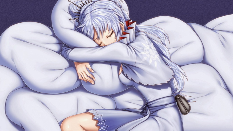 anime girls, leisure activity, adult, studio shot, anime, women, young women, hairstyle, RWBY, portrait, covering, one person, waist up, eyes closed, unrecognizable person
