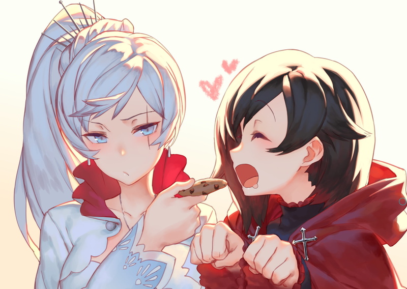 1080P, Ruby Rose (RWBY), Weiss Schnee, Anime, RWBY