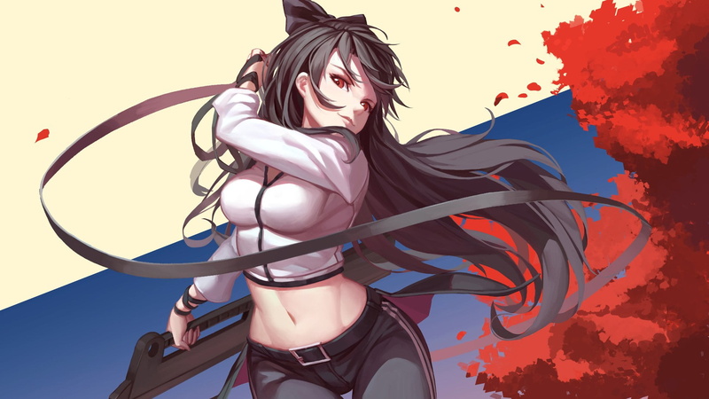 Anime, indoors, young adult, art and craft, portrait, Intruder outfit (RWBY), day, front view, lifestyles, females, representation, women, studio shot
