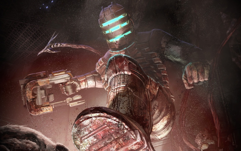 mask, armor, dark background, art, digital art, digital, 1080P, background, dead, warrior, dark, space, man, weapons, games, dead space