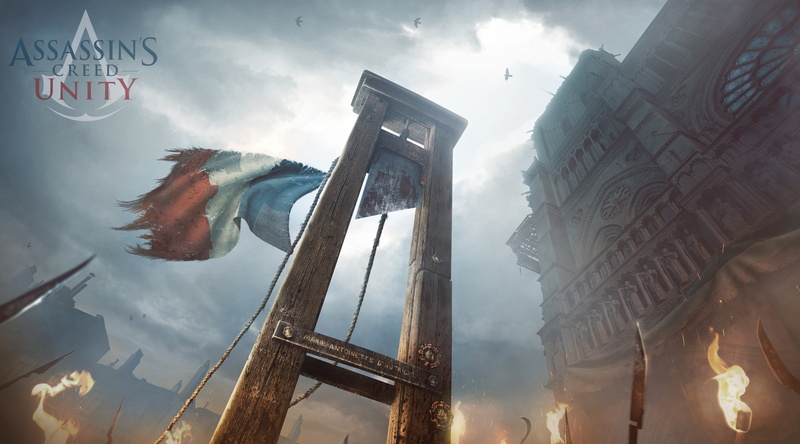 architecture, game, low angle view, nature, cityscape, Games, no people, tower, 4K, guillotine, cloud - sky, creed, day, reflection, Assassins Creed, built structure