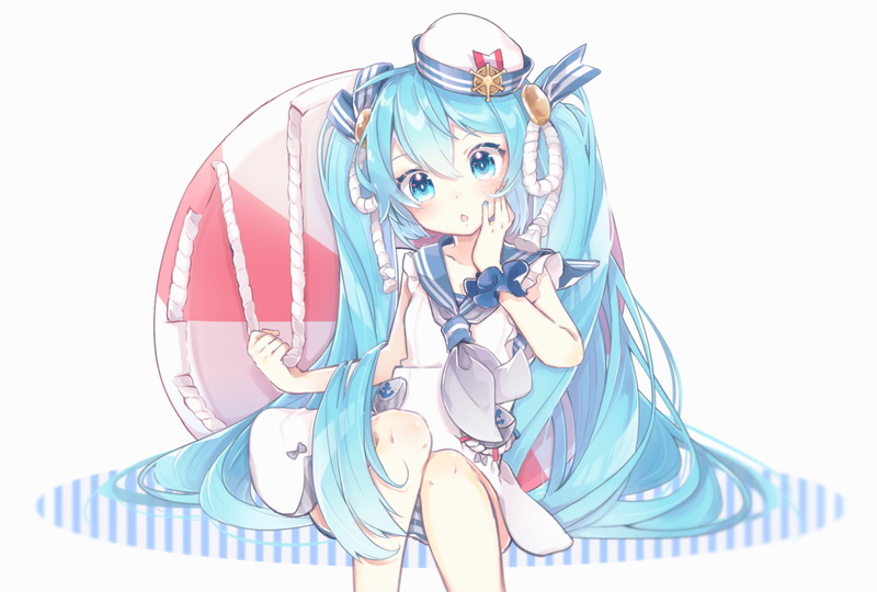long, female likeness, art and craft, 262659, vocaloid, dress, loli, konachan, seifuku, blue, close-up, hat, human representation, representation, com