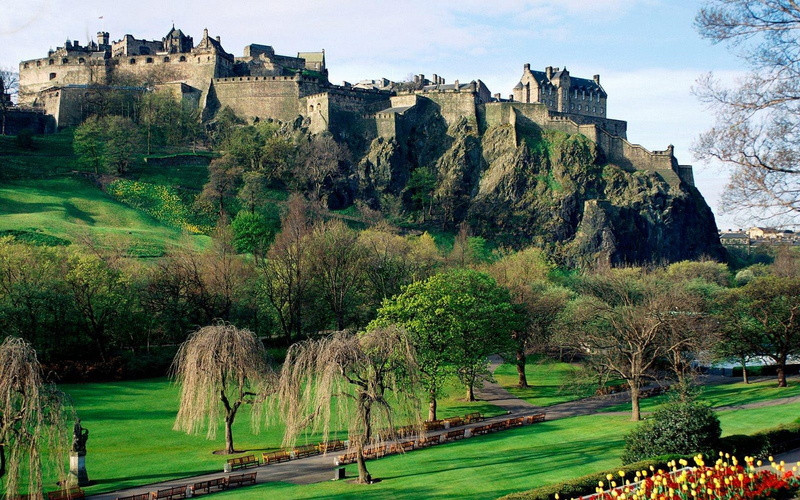 castle, 1080P, Edinburgh