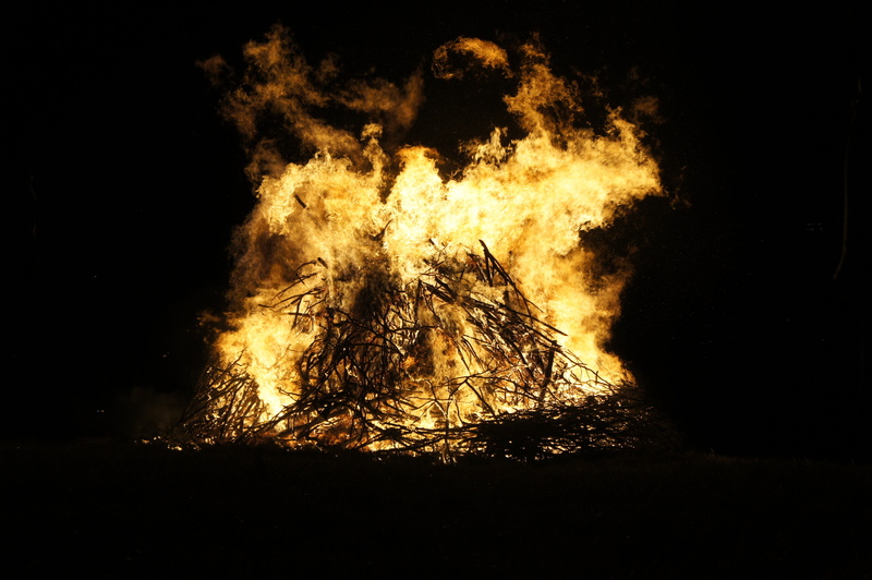 warning sign, heat, wood, blaze, 4K, wood fire, night, dark, log, holi, plant, motion, campfire, glowing, outdoors, fire - natural phenomenon, tree, summer solstice