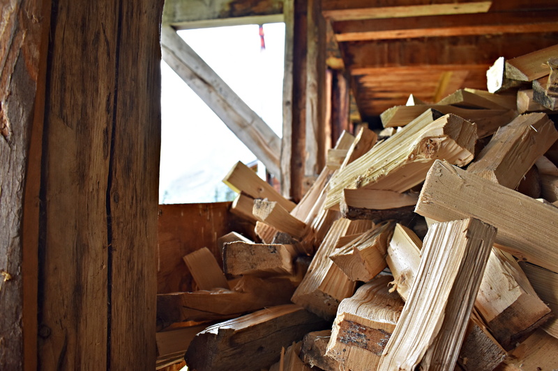 mountain hut, hut, split, ceiling, no people, pattern, saw, natural, 5K, built structure, industry, still life, construction industry, brown, firewood