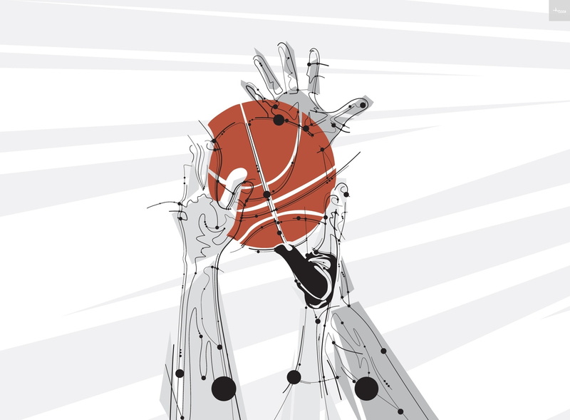 day, white background, sports, still life, indoors, tiny-art.com, 1080P, showdown, low angle view, Vector Art, ball, illustration, tonimeisel, connection