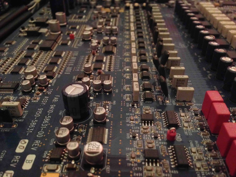 electrical equipment, technology, complexity, computer chip, full frame, equipment, recording studio, studio, no people, high angle view, avid, sound card