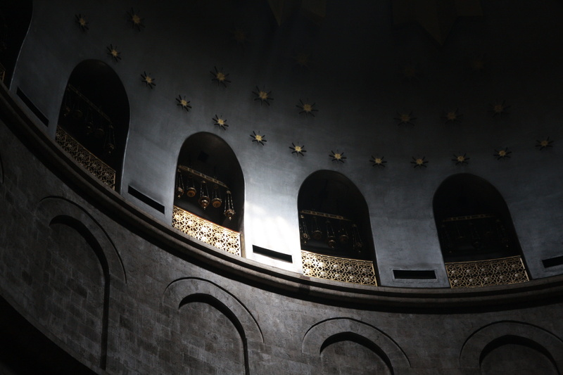 travel, israel, religion, jerusalem, ceiling, history, arch, low angle view, travel destinations, 4K, place of worship, architecture, text, window, built structure
