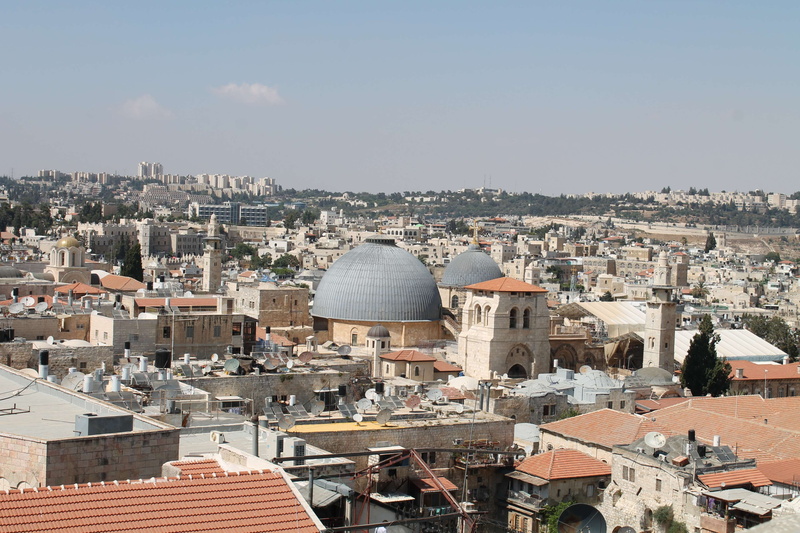 dome, architecture, house, crowded, roof, town, residential district, israel, building, built structure, city, day, high angle view, 4K, cityscape, jerusalem