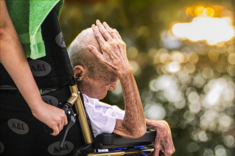 sick, man, sitting, males, selective, one person, effort, nurse, day, ill, lifestyles, men, senior men, old, sad old man, patient, physical impairment