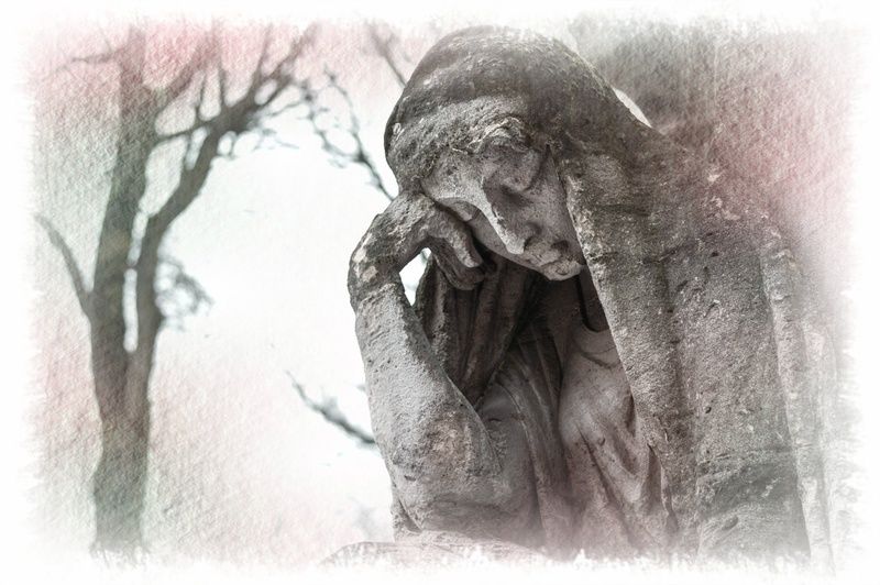 representation, figure, human representation, girl, fantasy, nature, craft, eye, religion, woman, mourning, close-up, tree, artwork, day, outdoors, sculpture