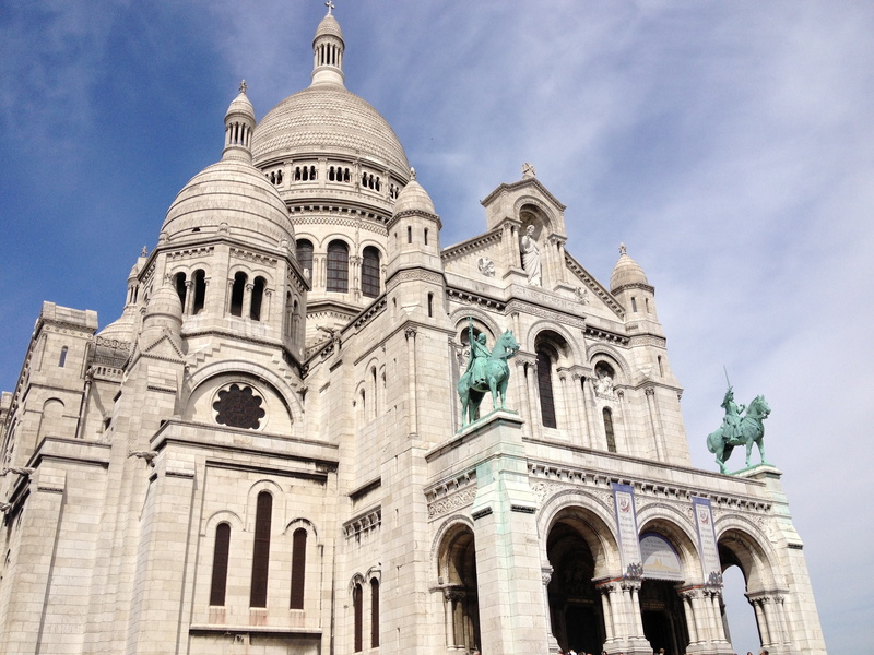 basilica, built structure, arch, concrete, angle, ornate, monument, sacré-cœur basilica, travel destinations, dome, religion, white, low angle view, church