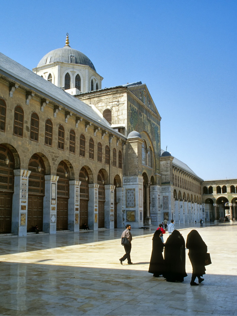 travel destinations, travel, building, real people, religion, 2K, men, sky, building exterior, syria, mosque, spirituality, arch, group of people, history