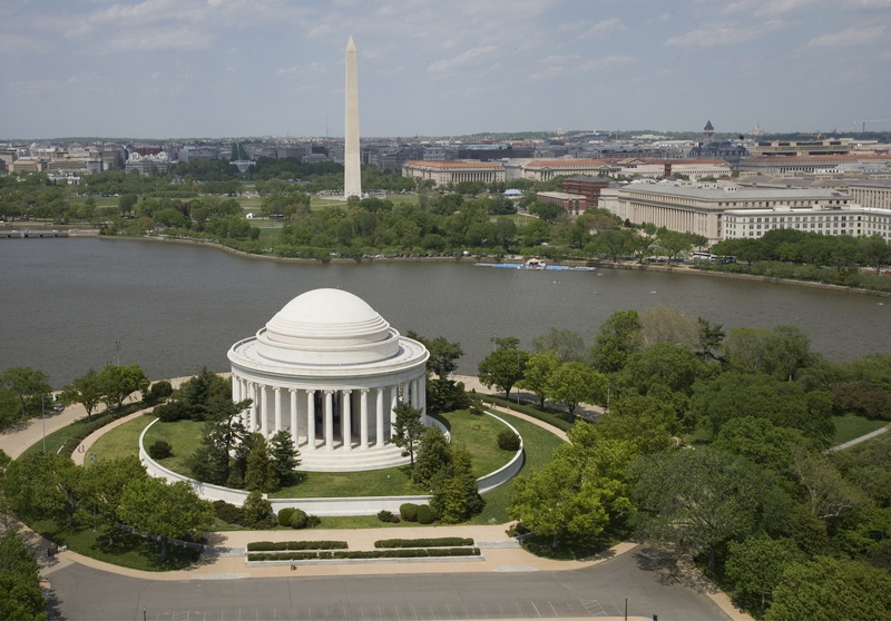 president, building exterior, jefferson memorial, built structure, history, historical, nature, tree, tower, city, day, plant, outdoors, usa, architecture