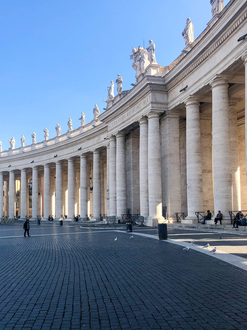 sky, architecture, famous, statue, europe, rome, tourism, ancient, memorial, church, italy, pope, st peters square, basilica, low angle view, roma, capital