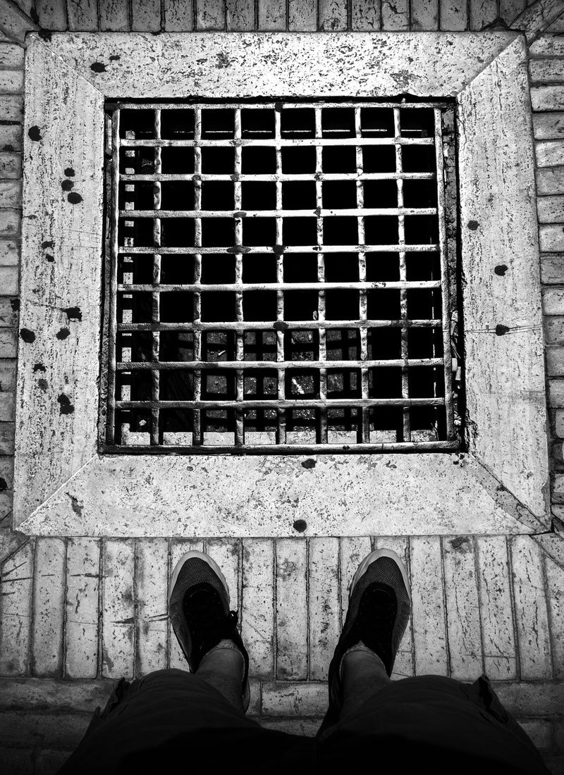 one person, human leg, window, monument, historic, church, chairs, catholic, religious, vatican, shoe, tourism, italy, rome, grid, metal, 2K, religion