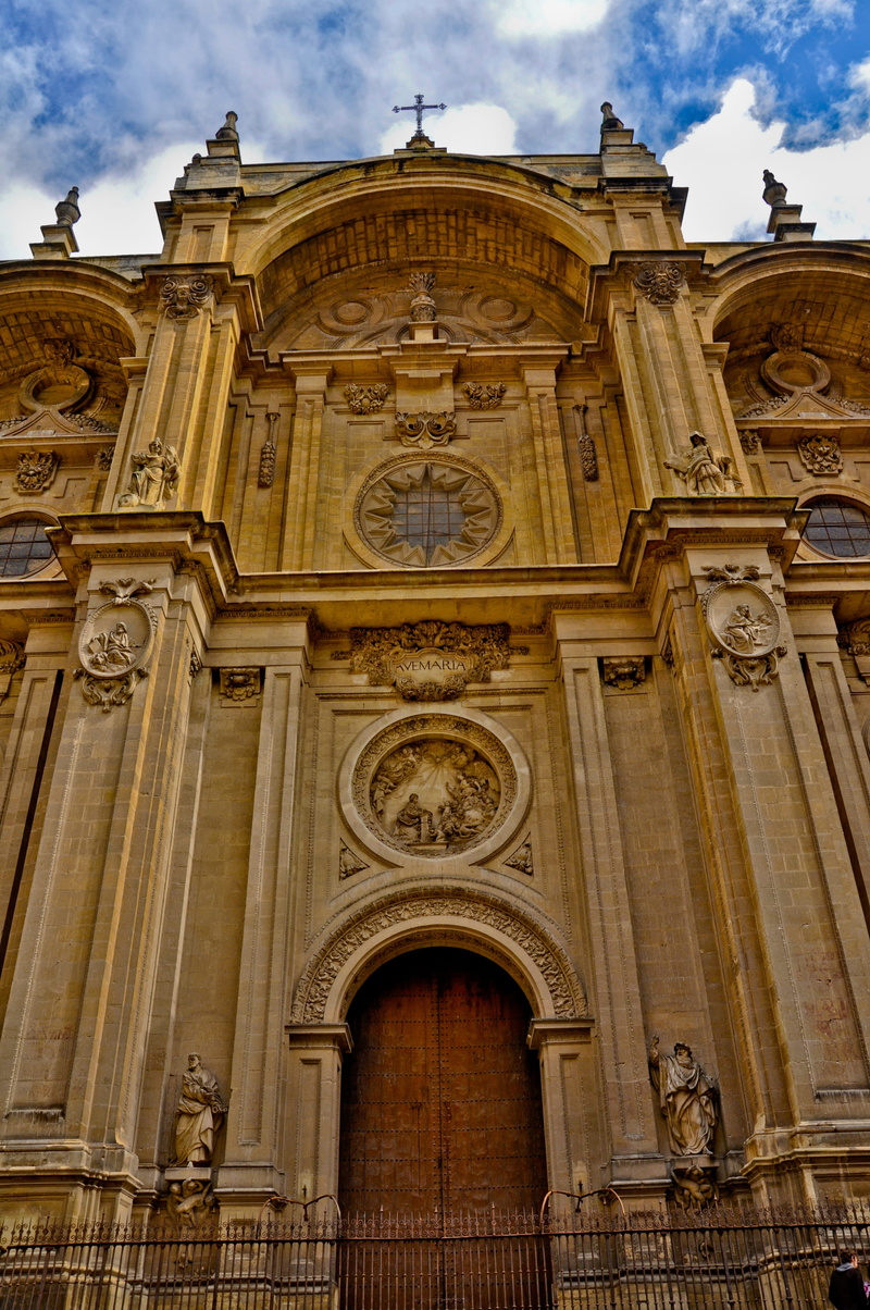 andalusia, tourism, belief, no people, the past, sky, bas relief, Church, granada, Cathedral, building exterior, Granada, 4K, travel destinations, temples