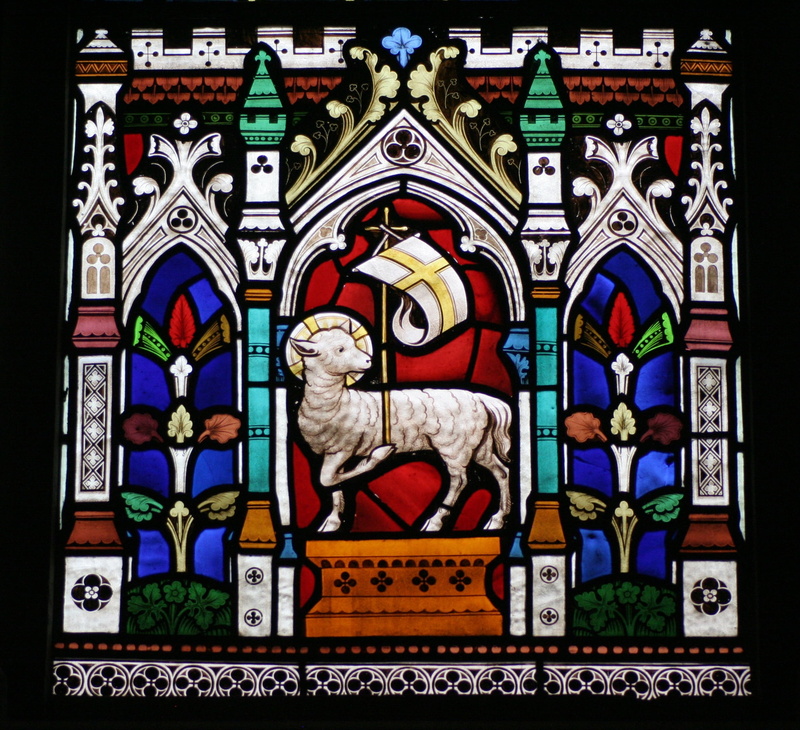 architecture, glass, belief, flag, stained glass, window, building, female likeness, st michaels sittingbourne, church, stained glass window, religion