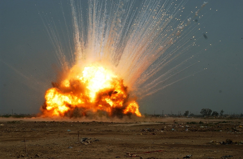 military, pollution, flame, land, fire, sign, communication, smoke - physical structure, warning sign, environment, aggression, burning, explosion, heat - temperature