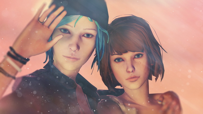 portrait, positive emotion, teenager, Chloe Price, Max Caulfield, lifestyles, front view, girls, headshot, bonding, togetherness, beautiful woman, real people