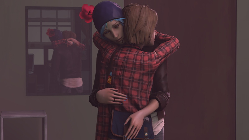 Max Caulfield, leisure activity, checked pattern, women, standing, clothing, Chloe Price, young adult, teenager, looking at camera, contemplation, couple - relationship