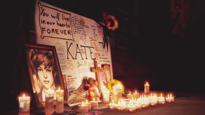 fire - natural phenomenon, flame, night, Kate Marsh, sitting, human representation, illuminated, people, communication, food and drink, Life Is Strange