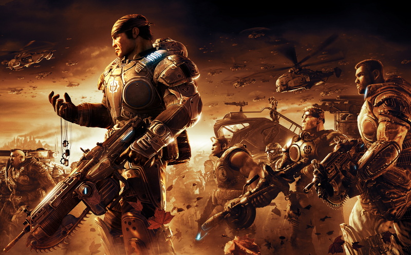 machine gun, conflict, gears, uniform, gun, protection, digital, security, men, people, weapon, Games, Game, halo, fighting, army soldier, Gears Of War