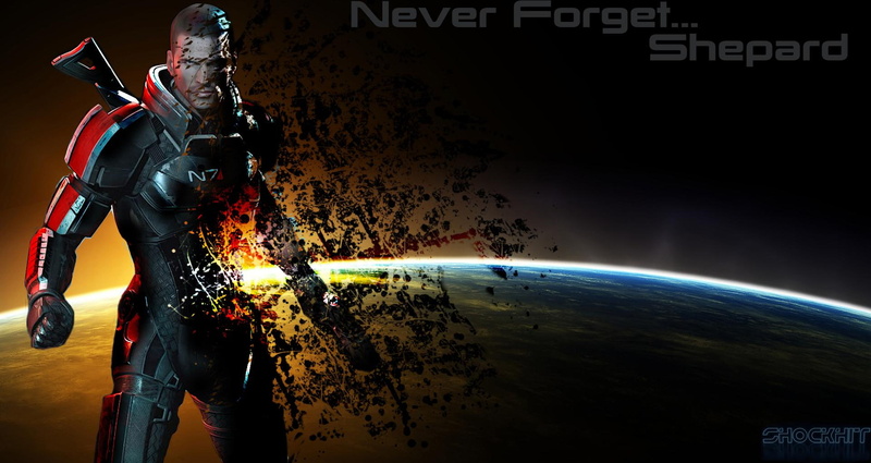 mass, red, man, 1080P, suit, games, planet, black, space, mass effect, shepard, effect, armor