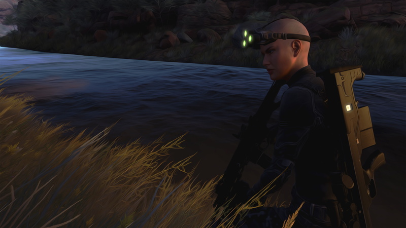 water, adolescence, casual clothing, waist up, side view, contemplation, standing, three quarter length, Ghost Recon Wildlands, teenager, looking, nature