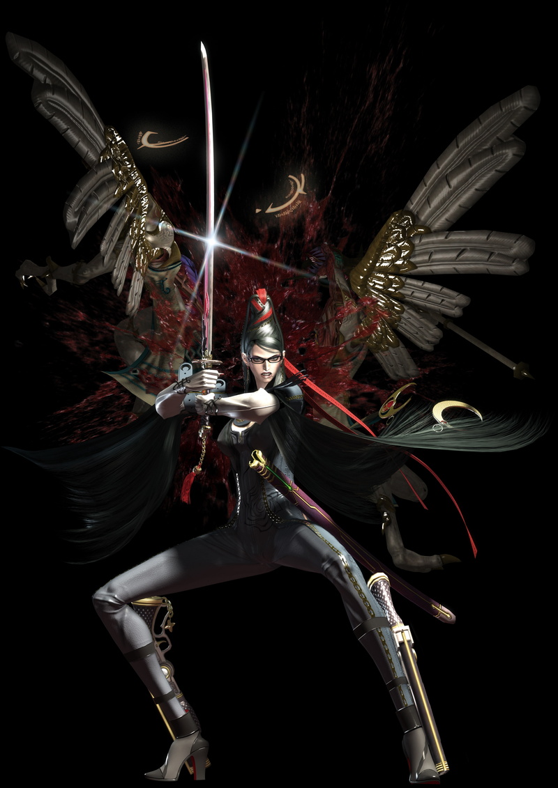 hd, xbox, x, video, 4K, games, Bayonetta, art