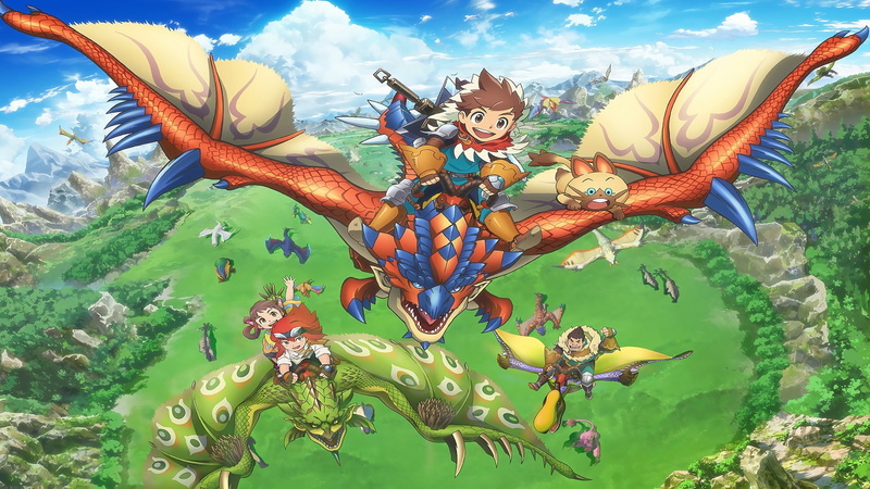 Monster Hunter, Lute (Monster Hunter Stories), Rathalos (Monster Hunter), Cheval (Monster Hunter Stories), 1080P, Anime, Monster Hunter Stories: Ride On